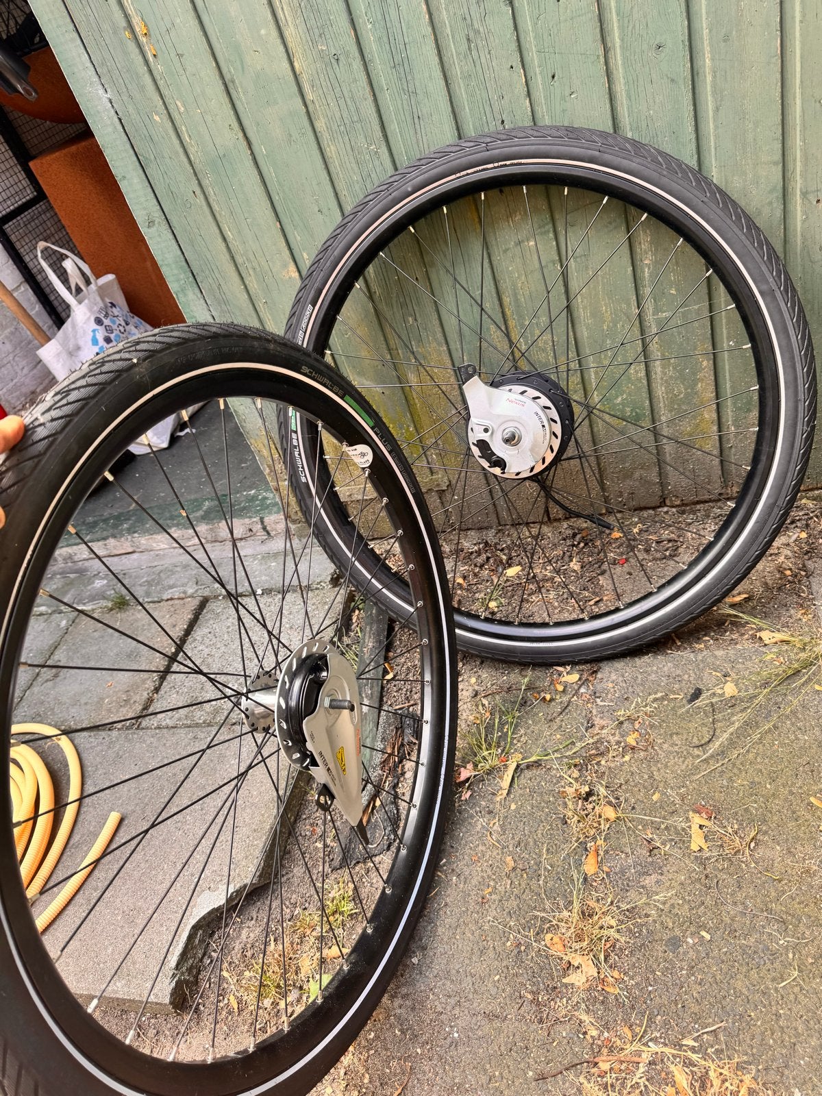 Elektrische fietswielen met motor en Nexus naaf, Nieuw, Ophalen of Verzenden, A, Aluminium