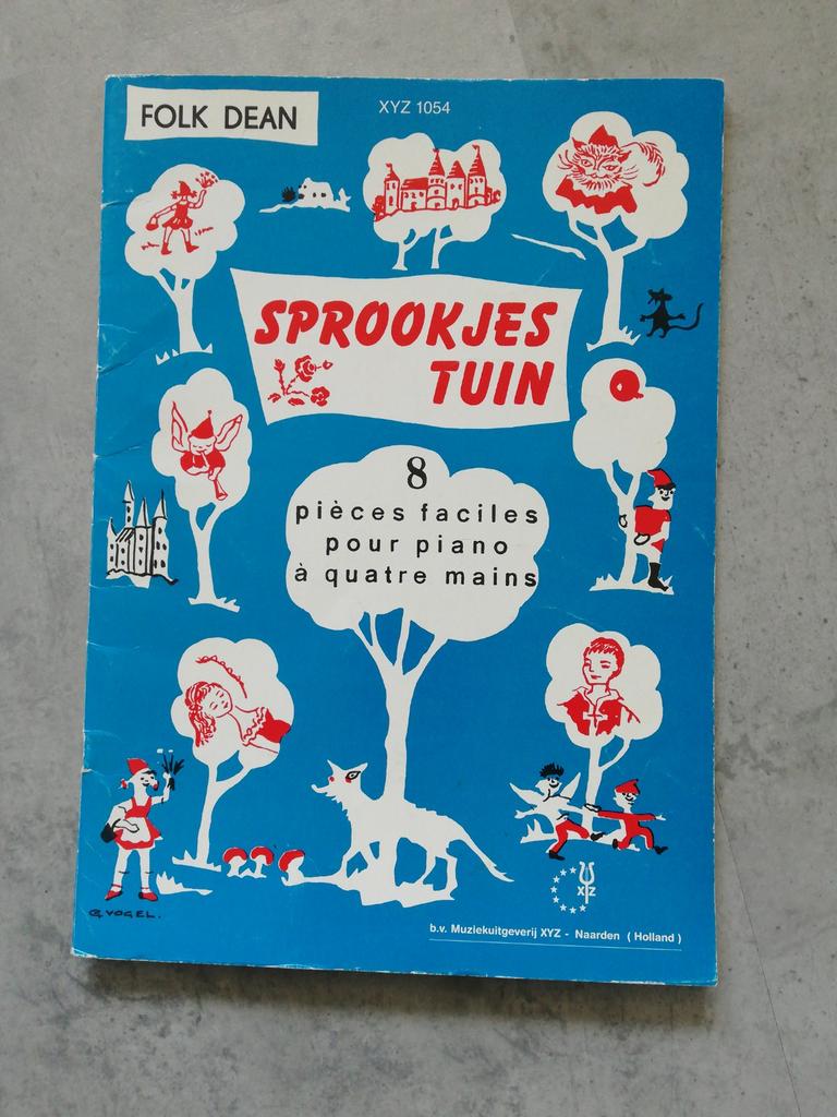 Sprookjes tuin, Folk Dean piano 4-mains, Gebruikt, Klassiek, Les of Cursus, Ophalen of Verzenden