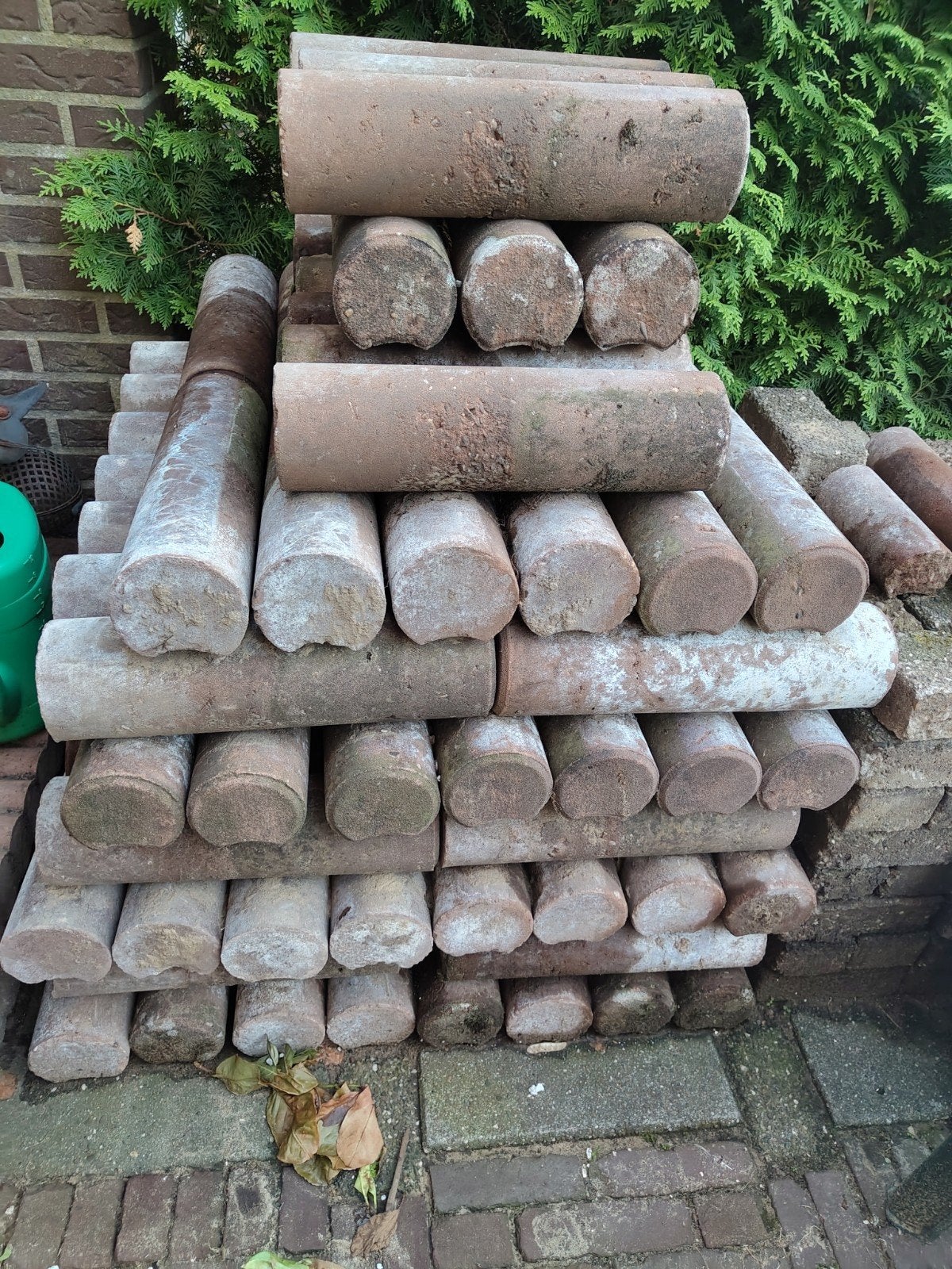 Stenen paaltjes voor tuinafscheiding of decoratie, Tuin en Terras, Tegels en Klinkers, Ophalen, Gebruikt, Overige typen