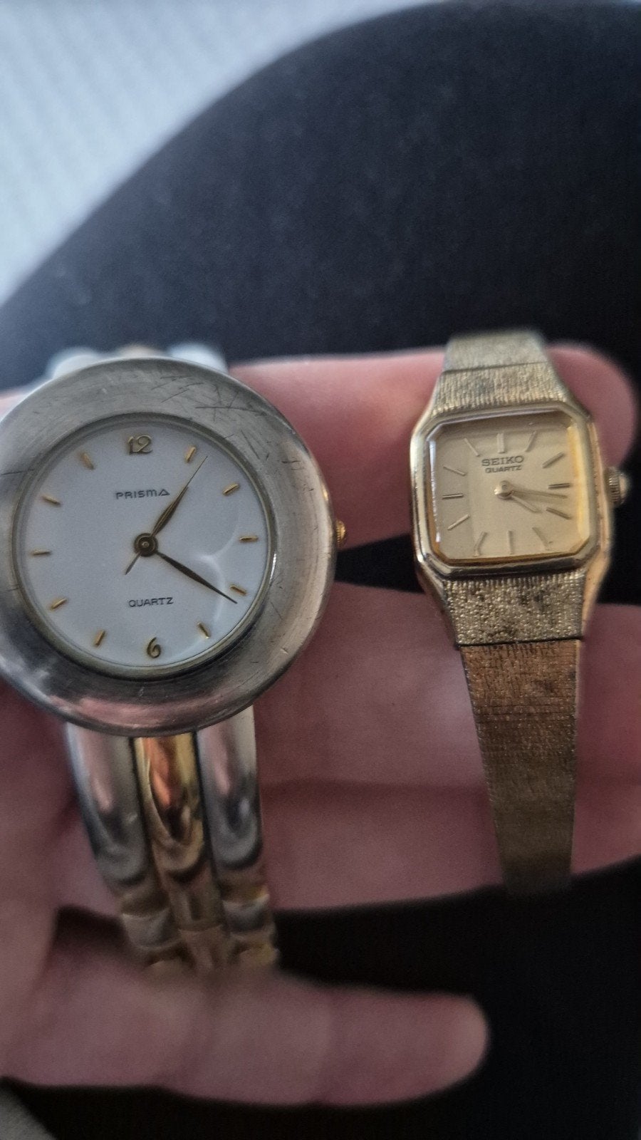 Vintage Horloges: Seiko en Prisma Dameshorloges, Gebruikt, Verzenden, Polshorloge, Overige materialen