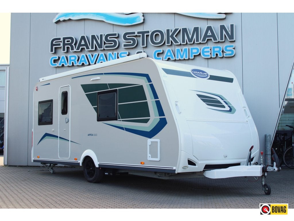 Caravelair Artica 520 Mover + Cassetteluifel, Caravans en Kamperen, Rondzit, Bedrijf, Schokbreker, Overige typen