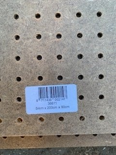 Geperforeerde boardplaten, Doe-het-zelf en Verbouw, Platen en Panelen, Ophalen, Nieuw, Overige materialen, Minder dan 20 mm