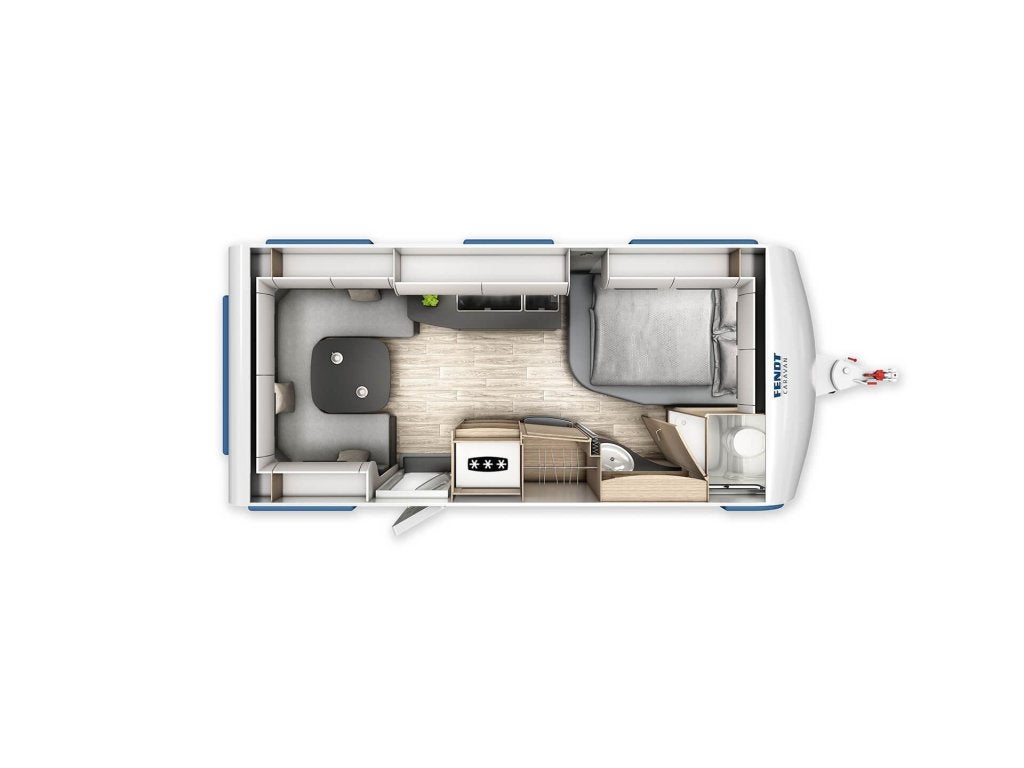 Fendt Apero 495 SFB 2026 BLACKLINE ACTIE!!!, Caravans en Kamperen, Standaardzit, Overige typen, Bedrijf, Schokbreker