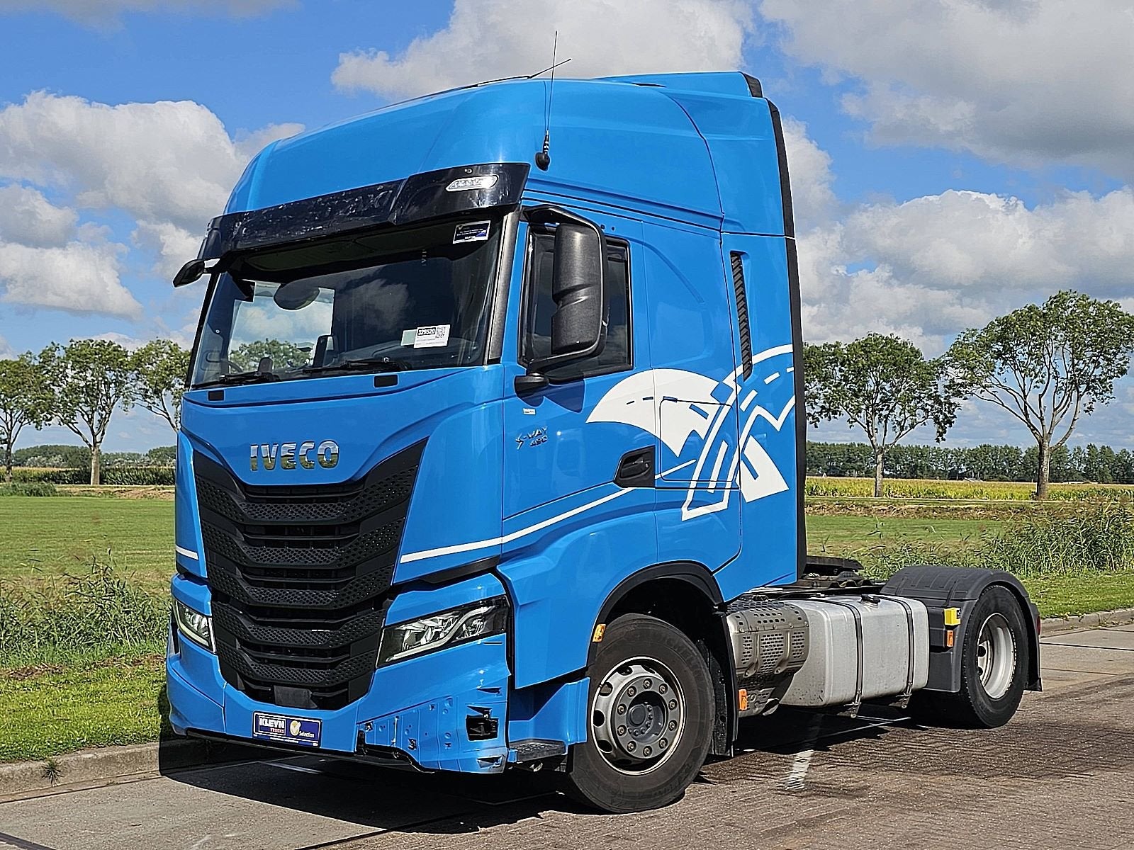 IVECO S-WAY AS440S49 intarder, Auto's, Automaat, Euro 6, Iveco, Blauw