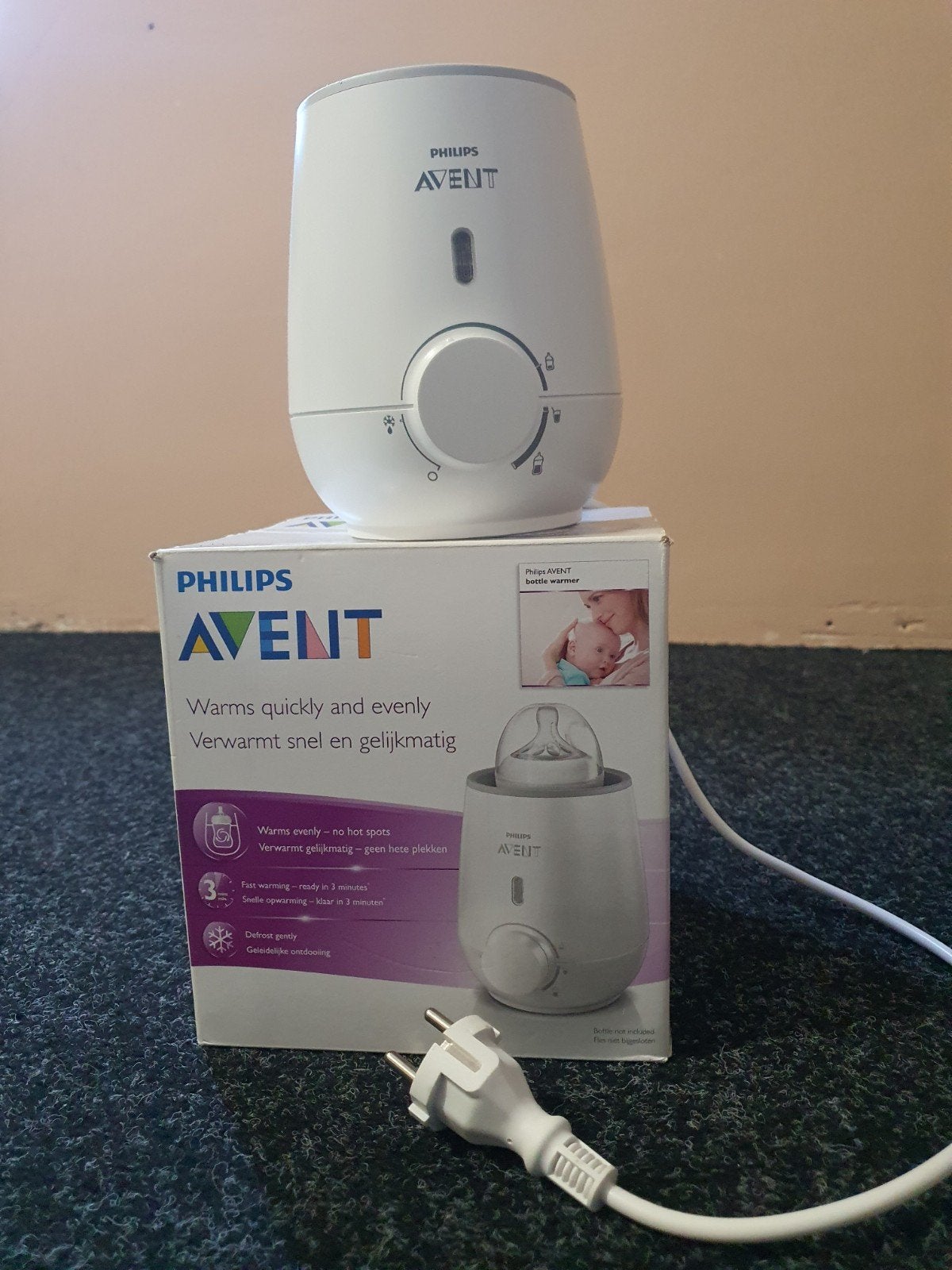 Flessenverwarmer, Ophalen, Gebruikt, Borstkolf, Philips Avent