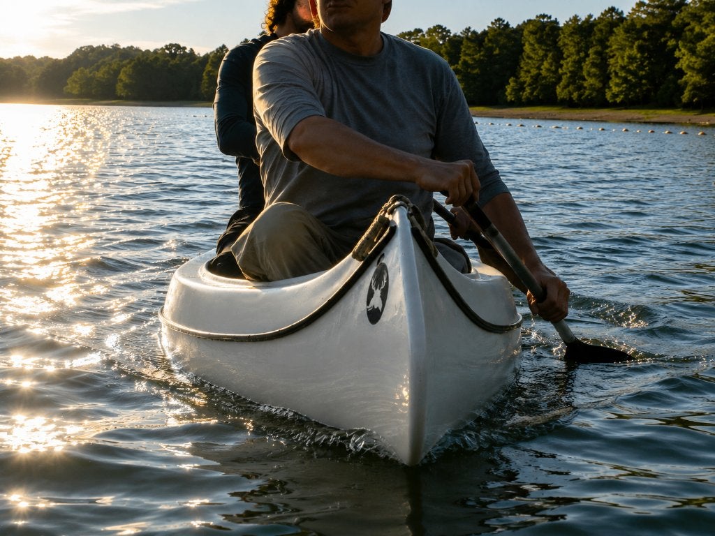 Gatz Yoho II canadese opgeknapte klassieker – 455 cm, Watersport en Boten, Ophalen, Gebruikt, Canadese kano of Open kano, Met peddels