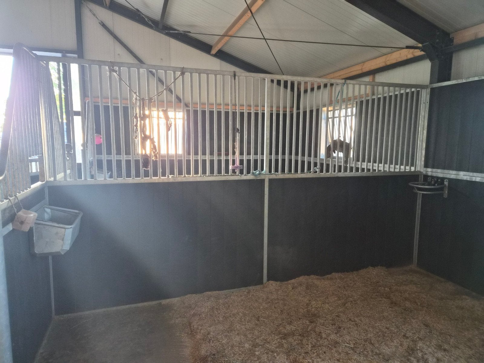 Nieuw! Zijwand 3.50m stal kunstof zwart, Ophalen, Nieuw