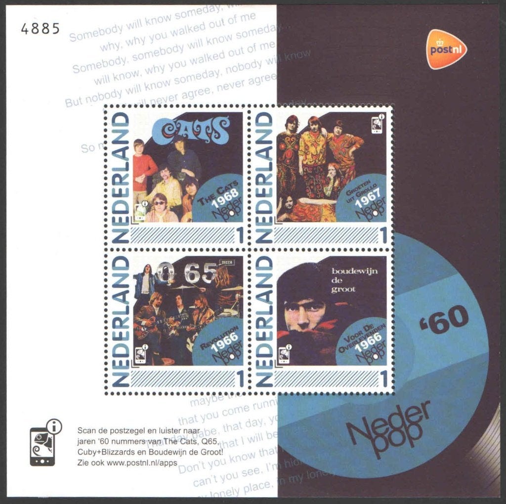 Nederlandse Popalbums: Nederpop, Postzegels en Munten, Ophalen of Verzenden, Na 1940, Postfris
