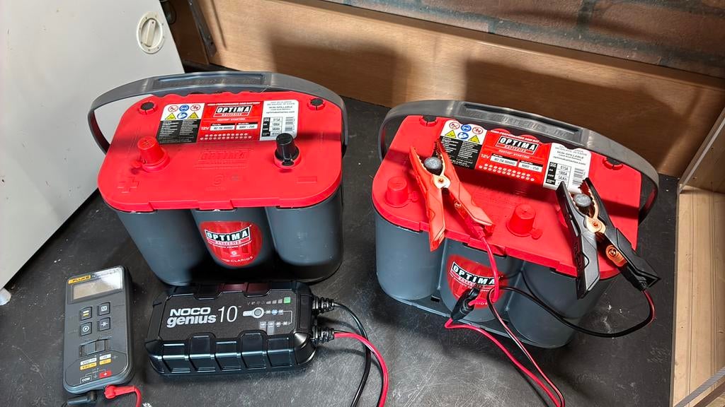 Redtop Optima start accu 50Ah, 2 jaar oud., Ophalen, Zo goed als nieuw, Motor en Techniek, Motorboot