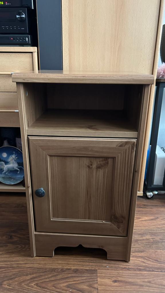 1 ikea aspelund nachtkastje, Ophalen, Minder dan 45 cm, 55 tot 70 cm, Zo goed als nieuw