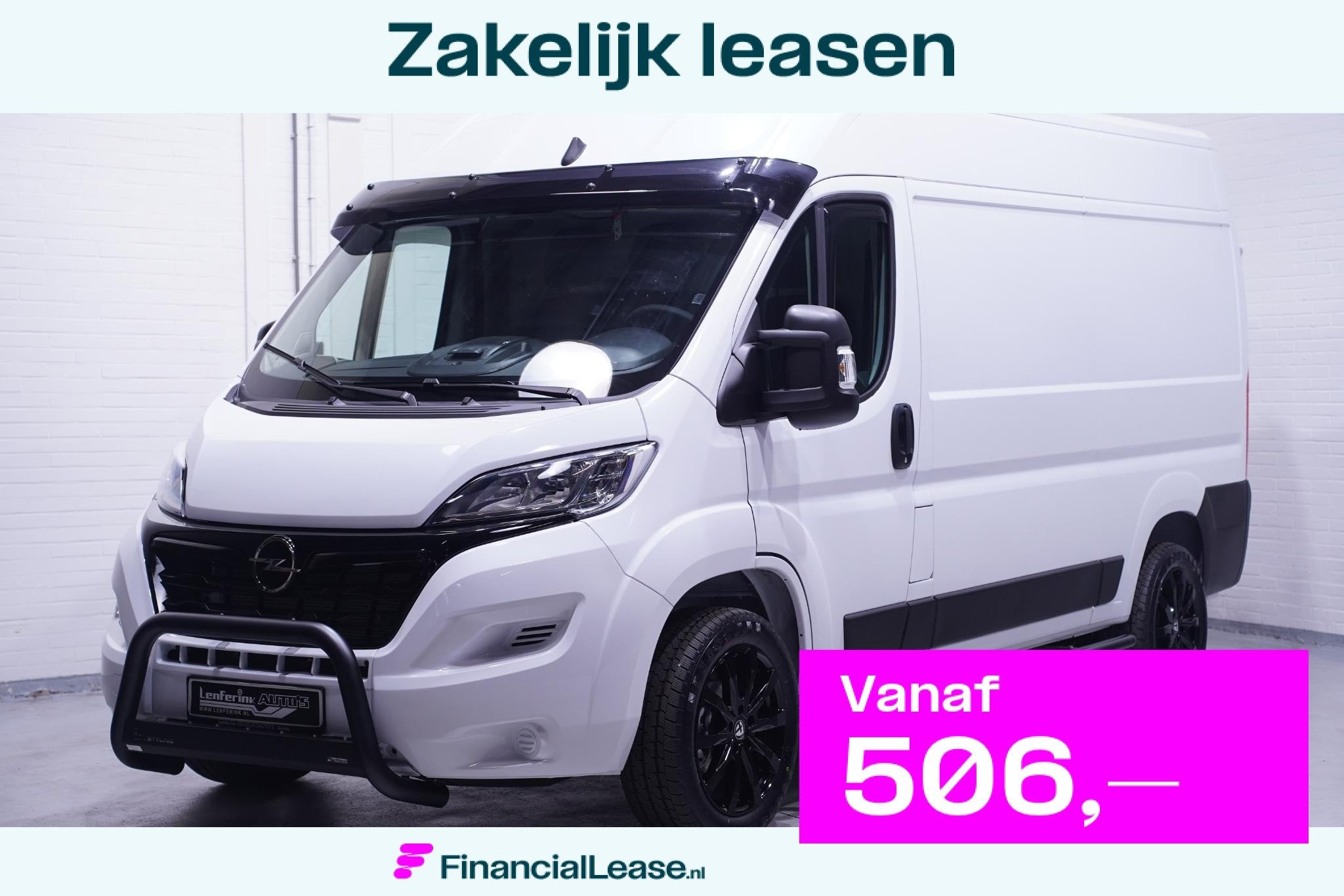 Opel Movano 2.2D 140 pk L2H2 White&Black Edition Navi 18" LM, Voorwielaandrijving, Stof, Gebruikt, 4 cilinders