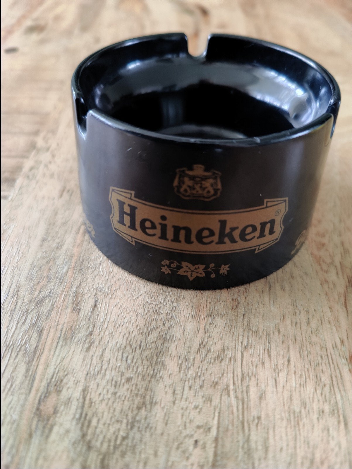 Vintage Heineken asbak - Kunststof - 9 cm, Vintage, Kunststof, Ophalen of Verzenden, Gebruikt