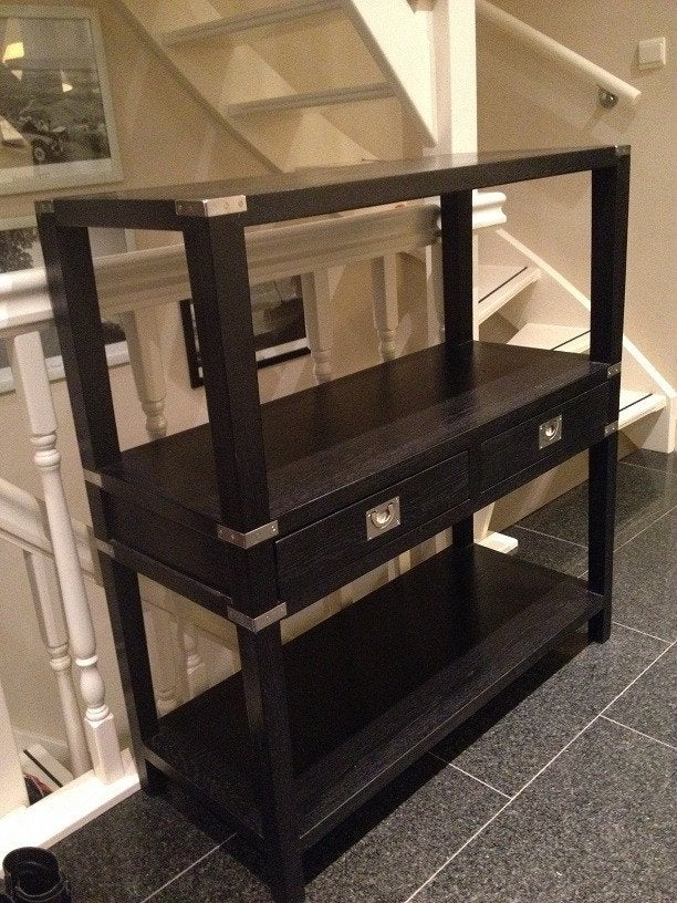 BADKAMERMEUBEL WANDTAFEL SIDETABLE – Eichholtz Military, Ophalen, (Half)hoge kast, 100 tot 150 cm, Eichholtz