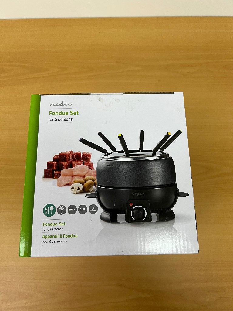 Nedis Fondue Set voor 6 personen - Nieuw in doos, Ophalen of Verzenden, Nieuw, Elektrisch, Fondueset