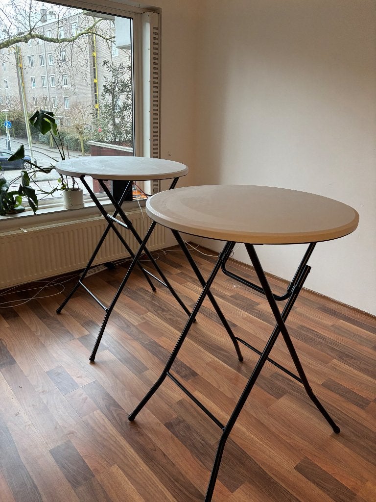 2 lichtgewicht statafels te huur, Ophalen, Nieuw