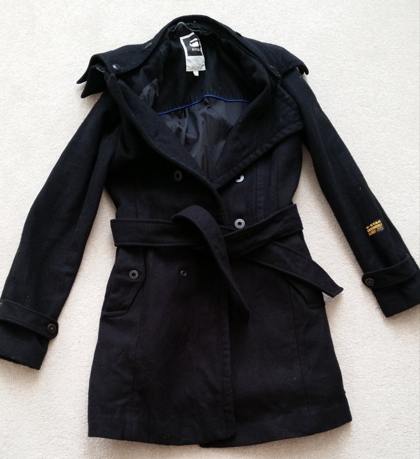 Gstar raw dames jas zwart maat xs merk g-star jassen, Verzenden, Zwart, Zo goed als nieuw, Maat 34 (XS) of kleiner