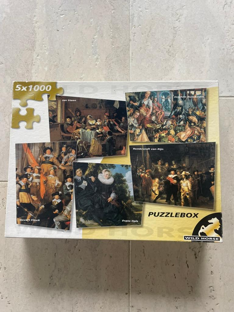 Complete Wild Horse puzzel met 5 x 1000 stukjes, Ophalen of Verzenden, 500 t/m 1500 stukjes