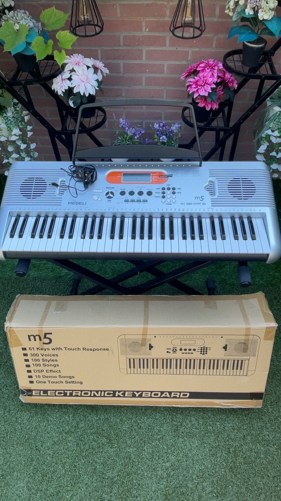 Medeli M5 Digitale Piano, Ophalen, Zo goed als nieuw, 61 toetsen, Medeli