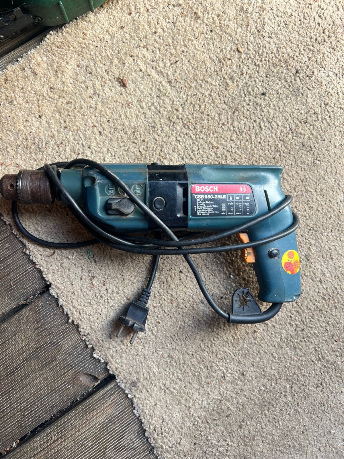 Bosch CSB 650-2RLE Klopboormachine - Gebruikt, Klopboormechanisme, Ophalen, Boormachine, Gebruikt