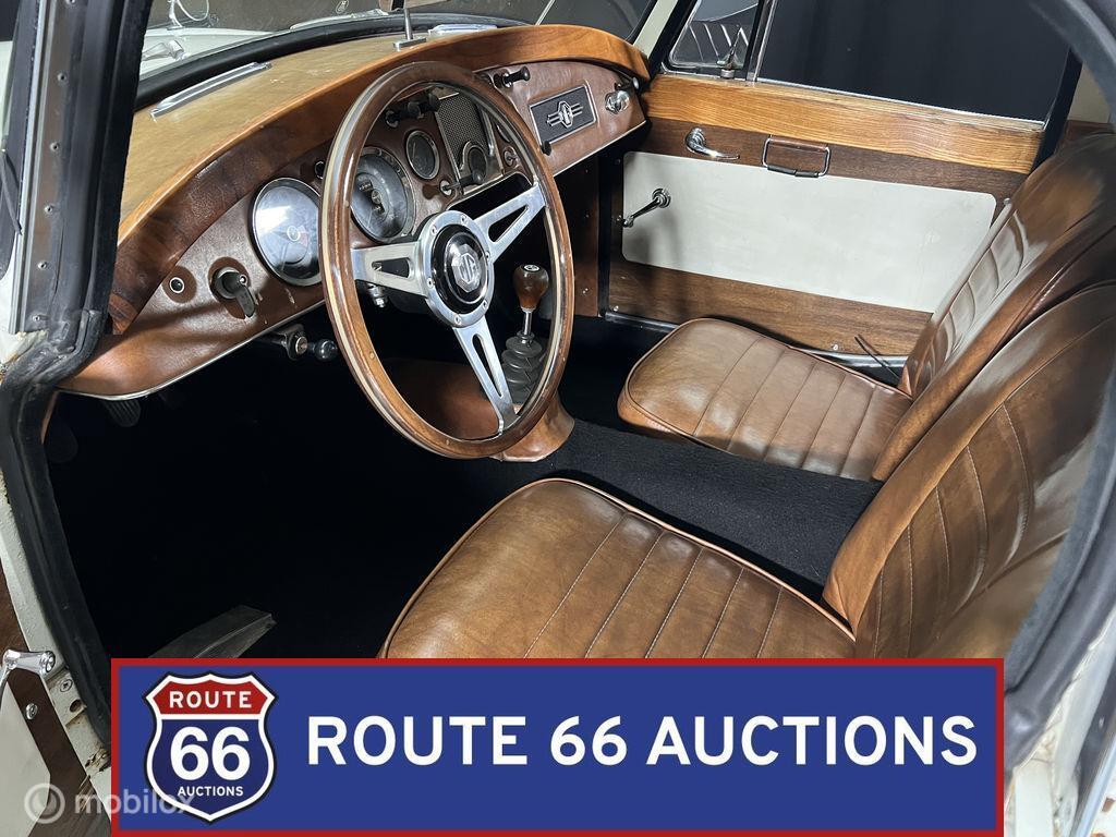 MG MGA Coupe 1500 | 1959 | Route 66 Auctions, Auto's, Oldtimers, Overige carrosserieën, Zwart, Bedrijf, Handgeschakeld