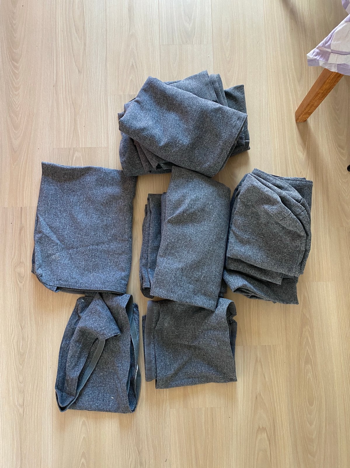 IKEA Vimle 3 zits met chaise longue bank hoes Grijs, Ophalen of Verzenden, Zo goed als nieuw