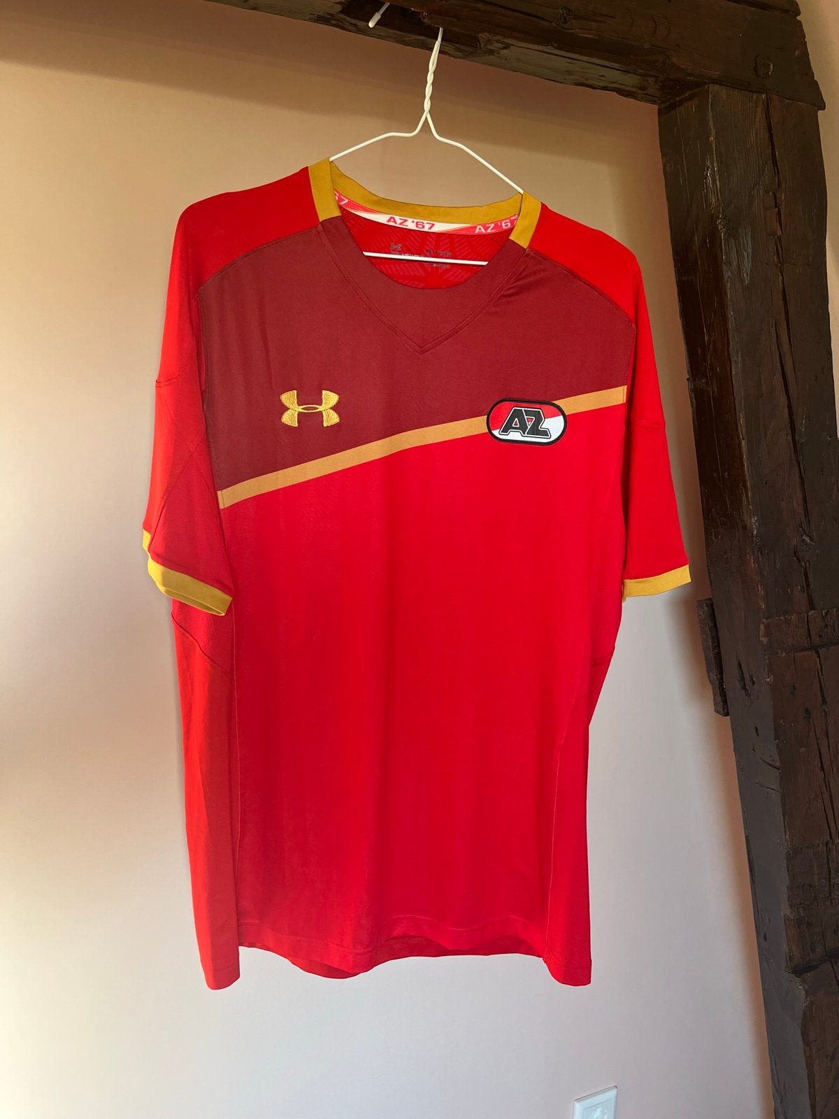 AZ, Under Armour Thuisshirt Rood Maat XL, Verzenden, Maat 56/58 (XL), Zo goed als nieuw, Voetbal