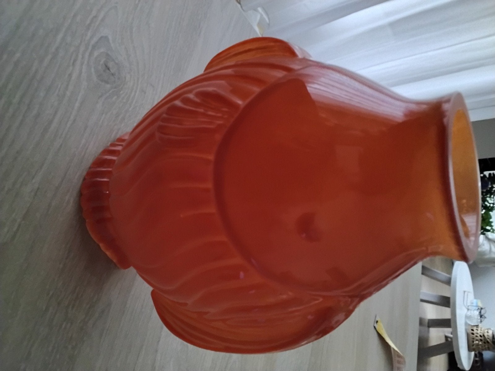 Glazen vaas vis, Met patroon/structuur, Nieuw, Oranje, Ophalen of Verzenden