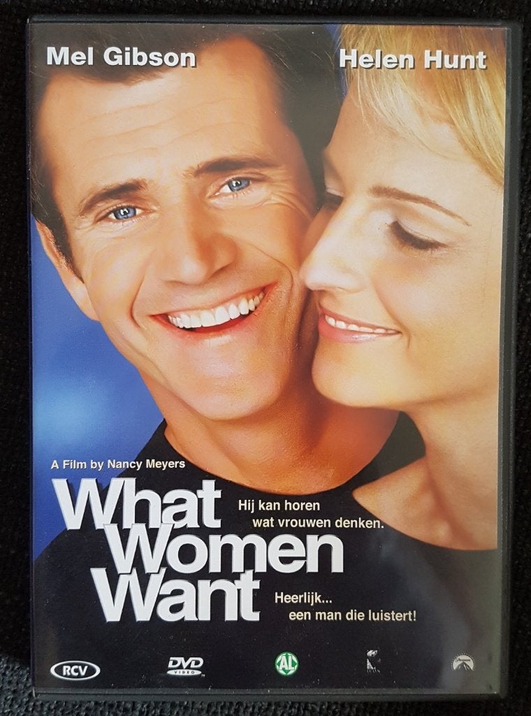 DVD What women want - Mel Gibson, Helen Hunt e.a. - IZGST, Alle leeftijden, Ophalen of Verzenden, Zo goed als nieuw, Romantische komedie