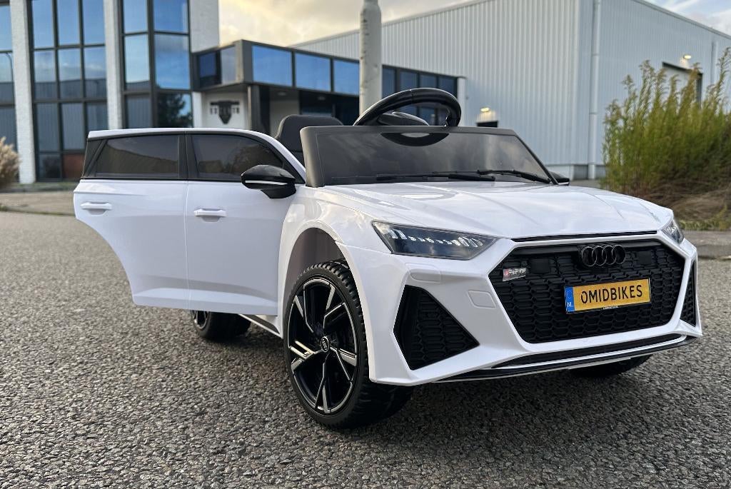 Kinder Auto Audi RS6 12v Bleutooth / Leder / RC, Ophalen of Verzenden, Nieuw