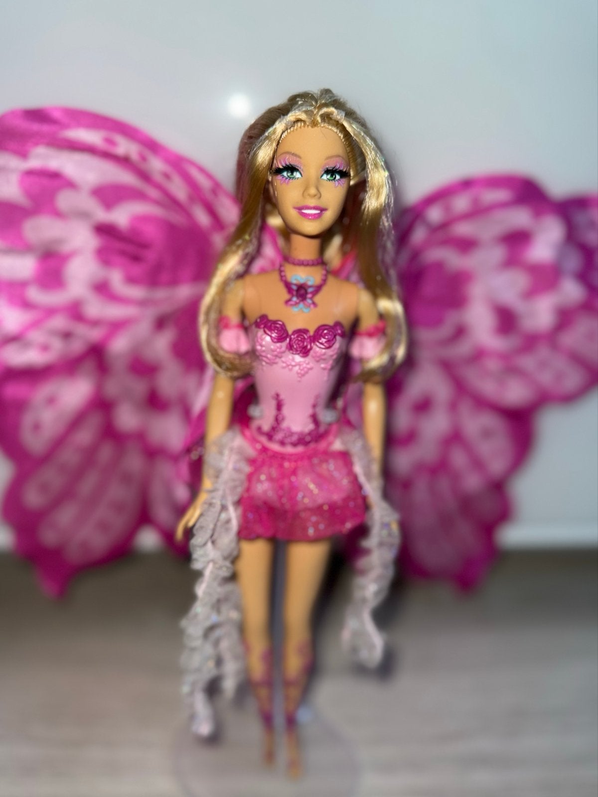 Barbie Fairytopia Mermaidia Elina pop met vleugels, Ophalen of Verzenden, Gebruikt, Barbie