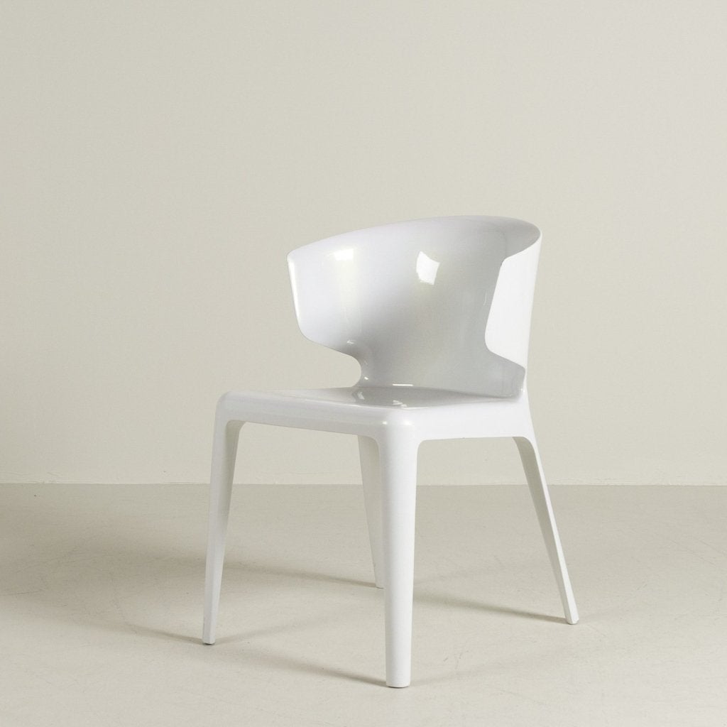 Cassina Hola Stoel Wit Kunststof, Huis en Inrichting, Cassina, Zo goed als nieuw, Niet ingevuld, Niet ingevuld