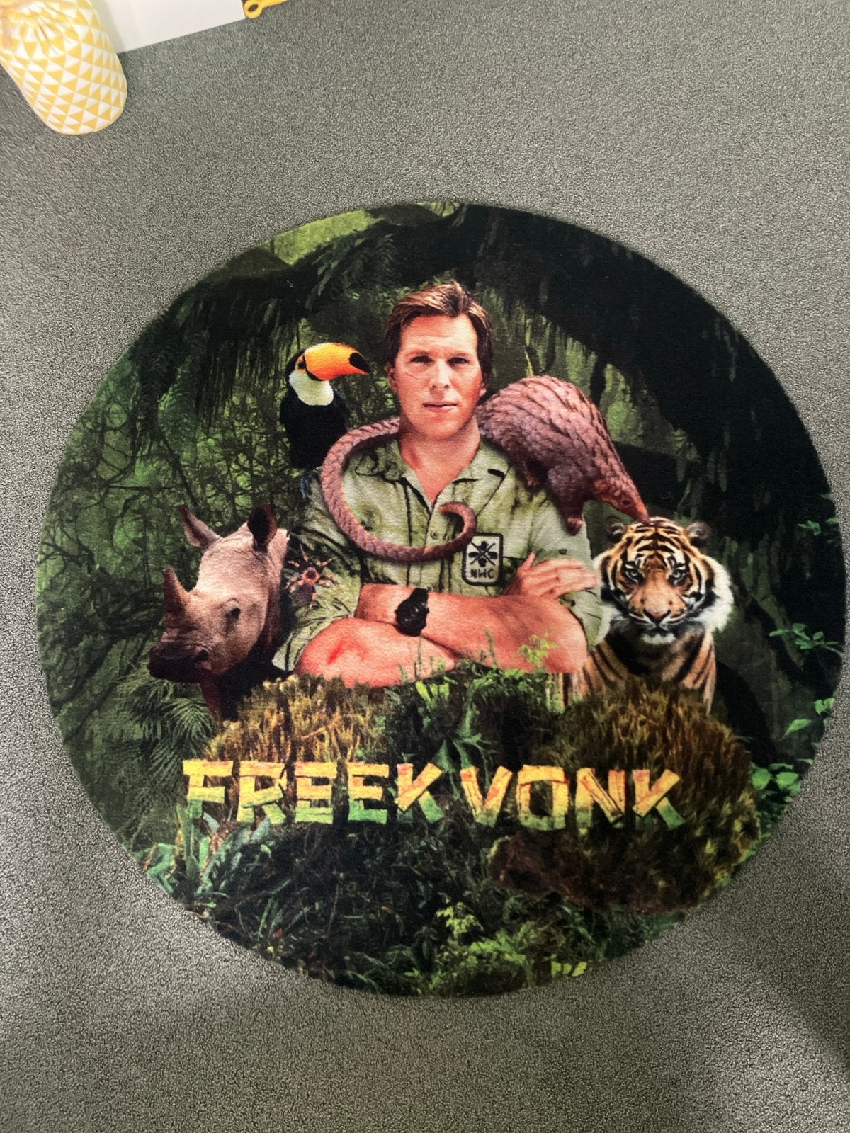 Vloerkleed Freek Vonk rond 1 meter zo goed als nieuw, Ophalen, Rond, 50 tot 100 cm, Zo goed als nieuw