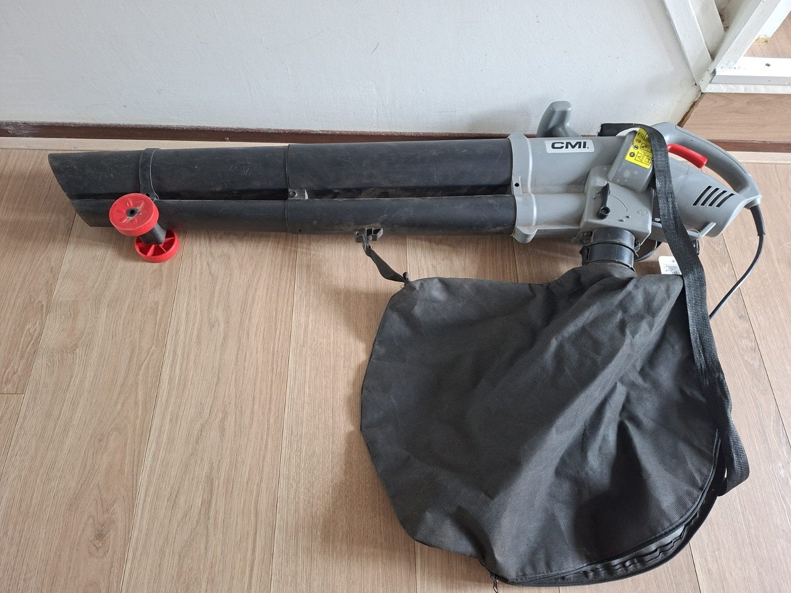 CMI Bladblazer/Bladzuiger met Opvangzak en Wielen, Gebruikt, CMI, Handgedragen, Ophalen of Verzenden