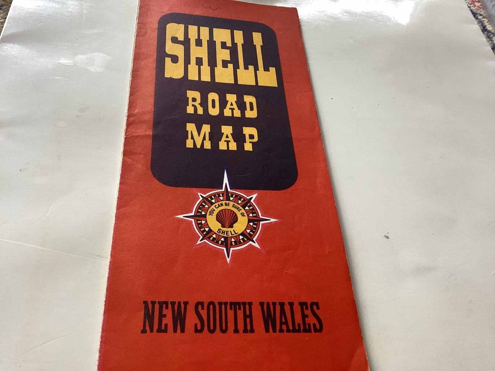 Shell Road Map New South Wales 1956, Gelezen, Overige gebieden, Ophalen of Verzenden, Landkaart