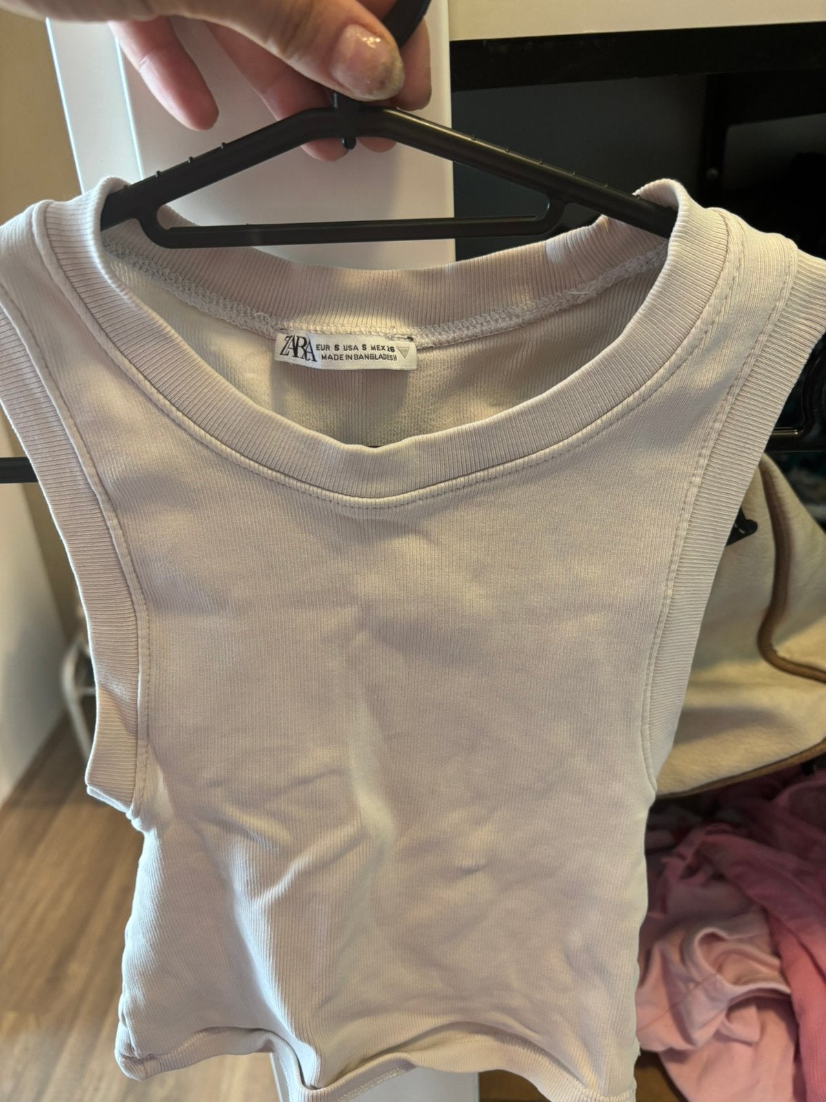 Croptop maat s/m, Ophalen of Verzenden, Zo goed als nieuw, Maat 38/40 (M), Wit