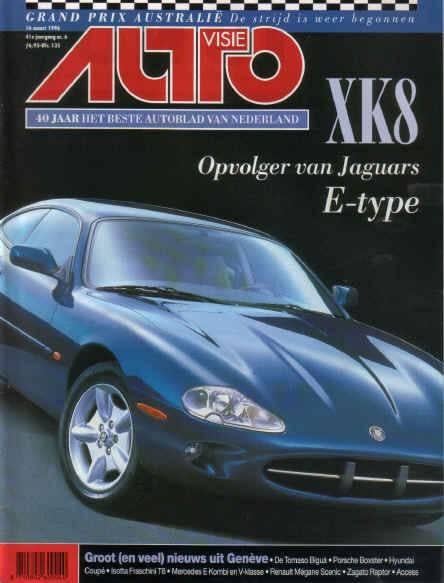 Autovisie 6 1996 : Jaguar XK8 - Peugeot 406 - Rover 825 - MG, Boeken, Ophalen of Verzenden, Gelezen, Algemeen