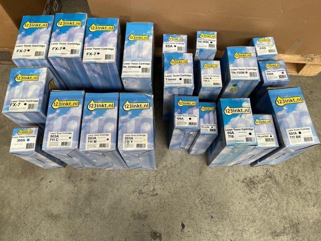 Partij 123inkt huismerk toners cartridges Nieuw HP Brother, Computers en Software, Printerbenodigdheden, Ophalen of Verzenden