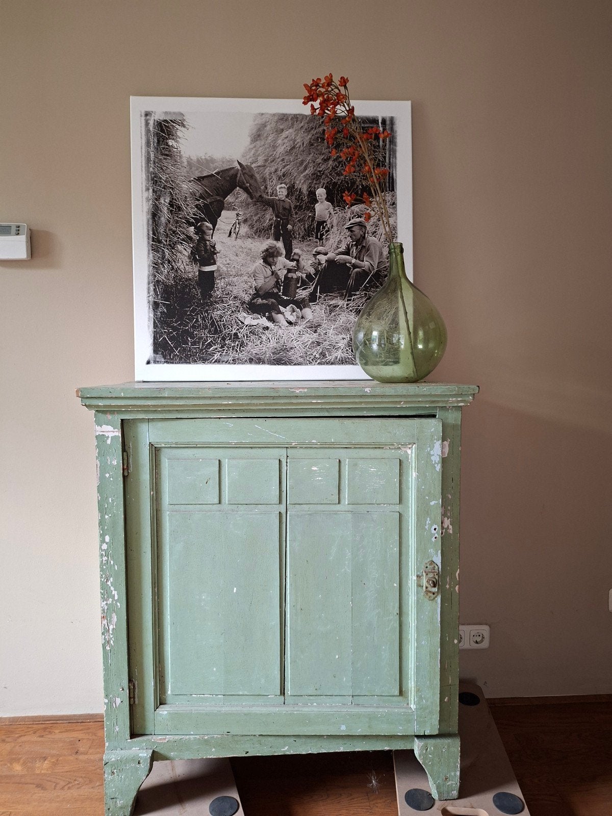 prachtig groen brocante kastje, Ophalen, 25 tot 50 cm, 50 tot 100 cm