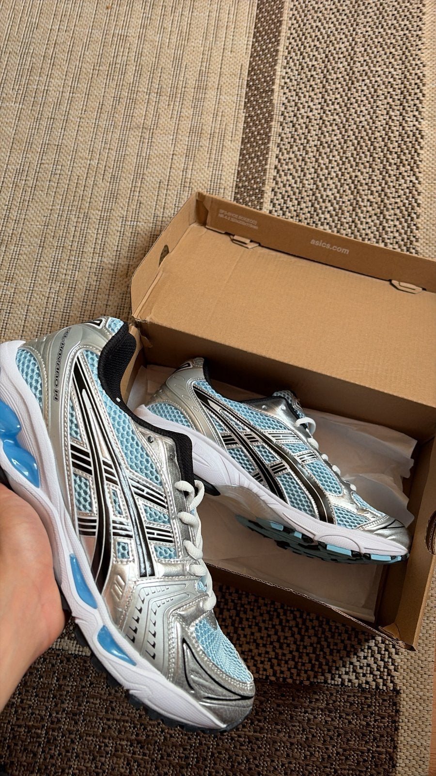 Asics kayano, Ophalen, Zo goed als nieuw, Blauw, Sneakers of Gympen