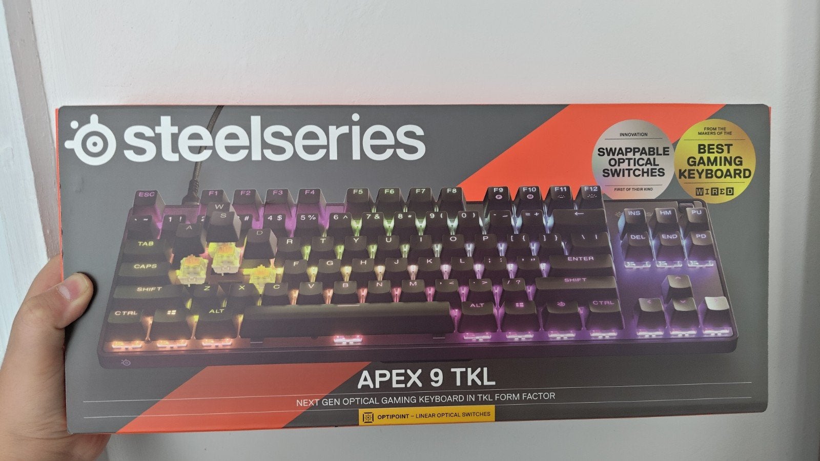SteelSeries Apex 9 TKL Gaming Toetsenbord, Hot-swappable, Ophalen of Verzenden, Qwerty, Bedraad
