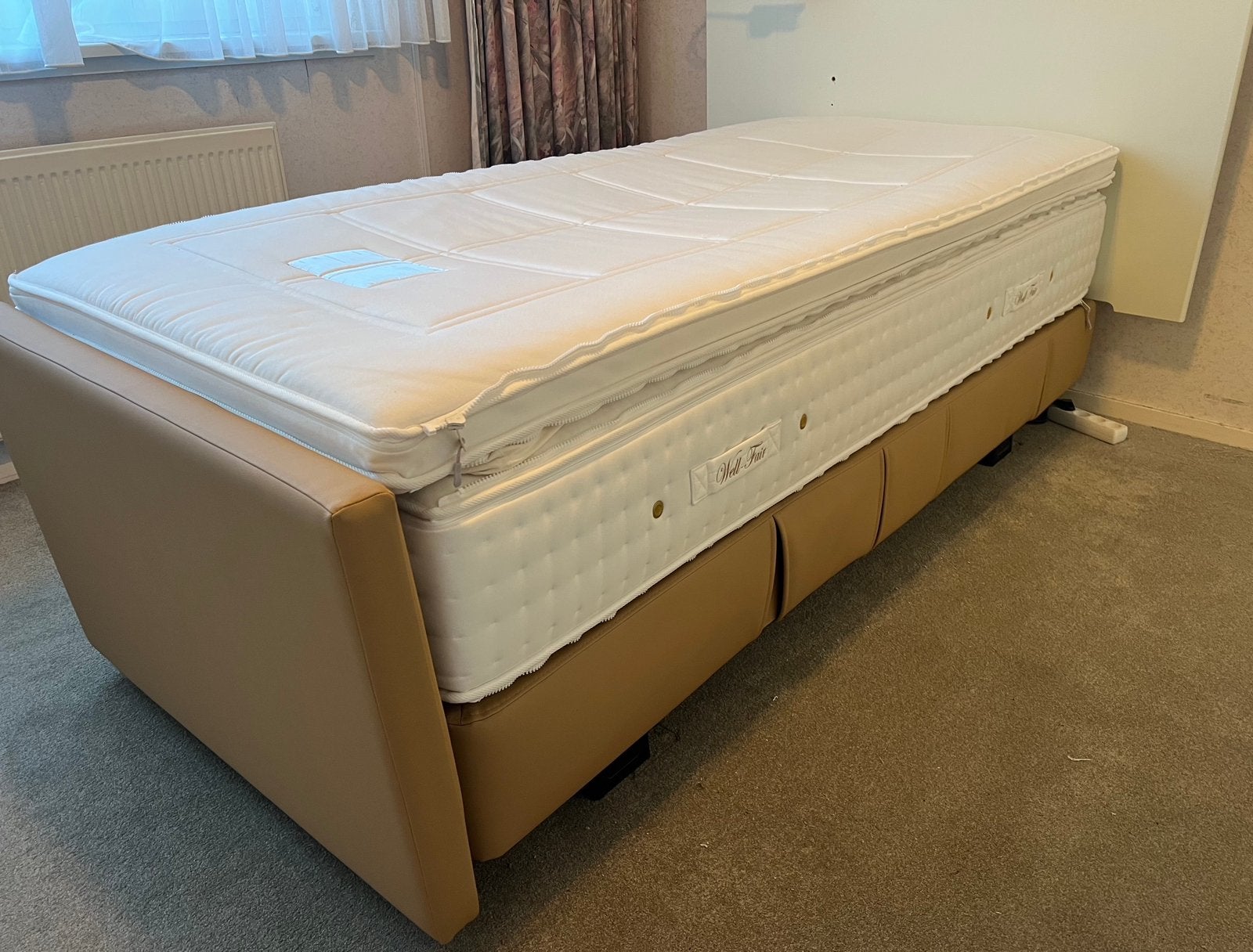 Hoog-laag bed van Well-Fair, Huis en Inrichting, Ophalen, Verstelbaar, 90 cm, Zo goed als nieuw