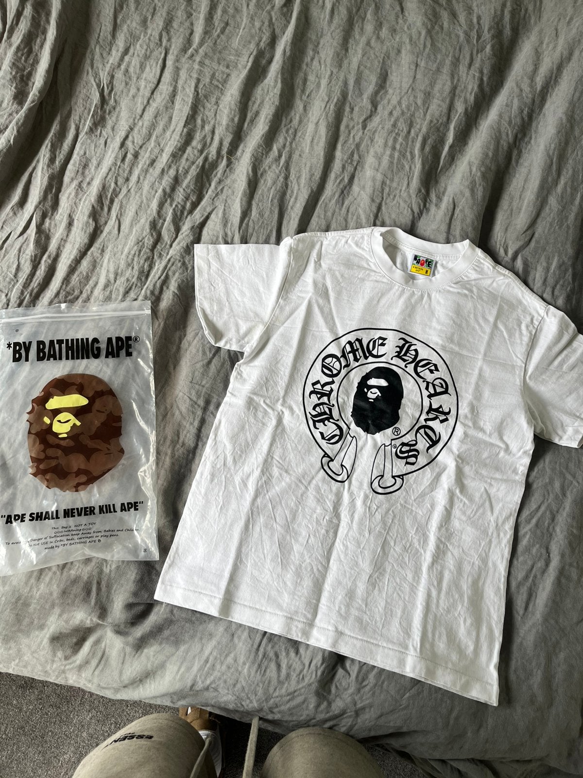 Bape x Chrome hearts shirt, Ophalen of Verzenden, Zo goed als nieuw