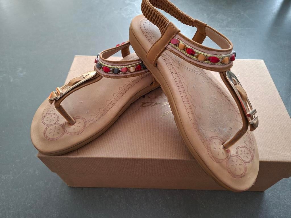 Victoria Griekse zachte sandalen, maat 37, Overige merken, Gebruikt, Bruin, Ophalen of Verzenden