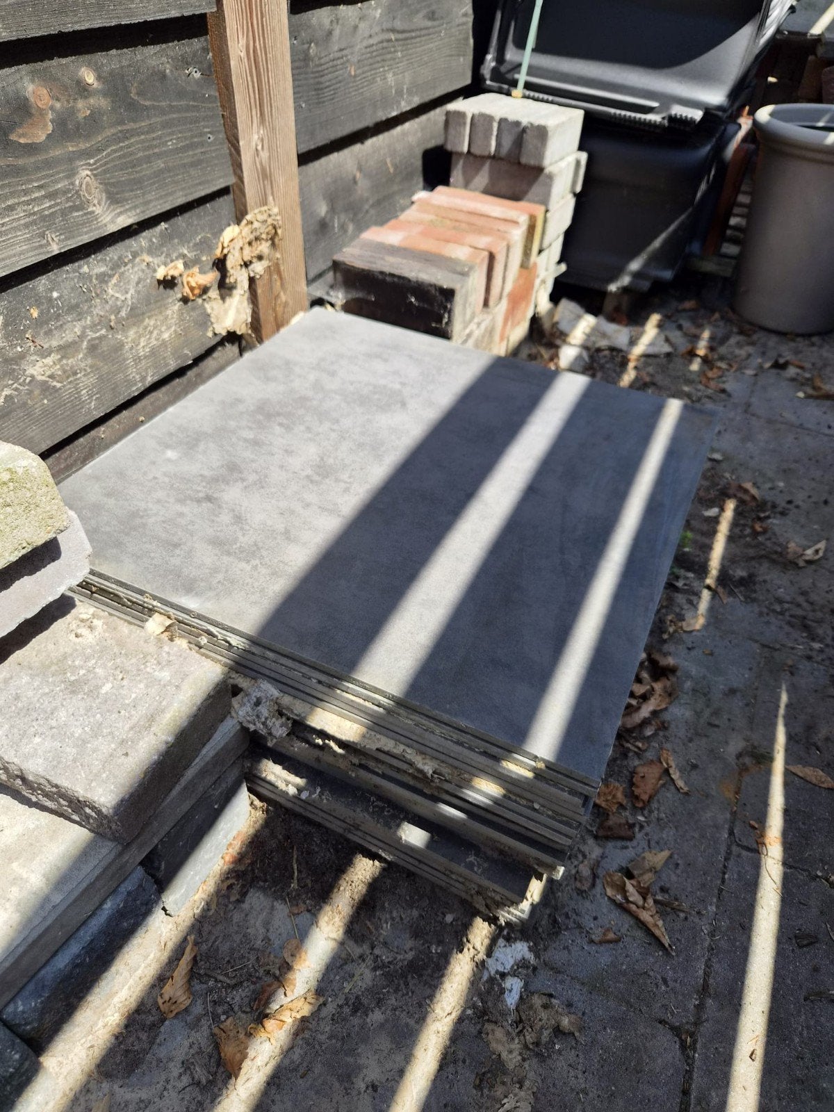 20 nieuwe vloertegels 60x60 cm grijs betonlook (7,2 m²), Ophalen, Nieuw