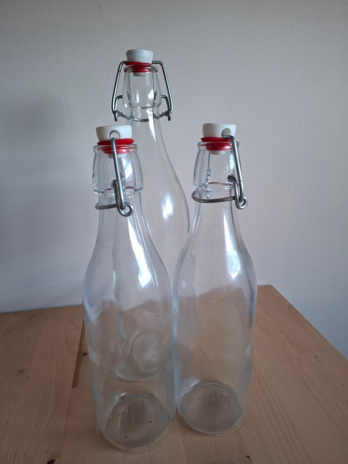 Glazen flessen, Ophalen, Glas
