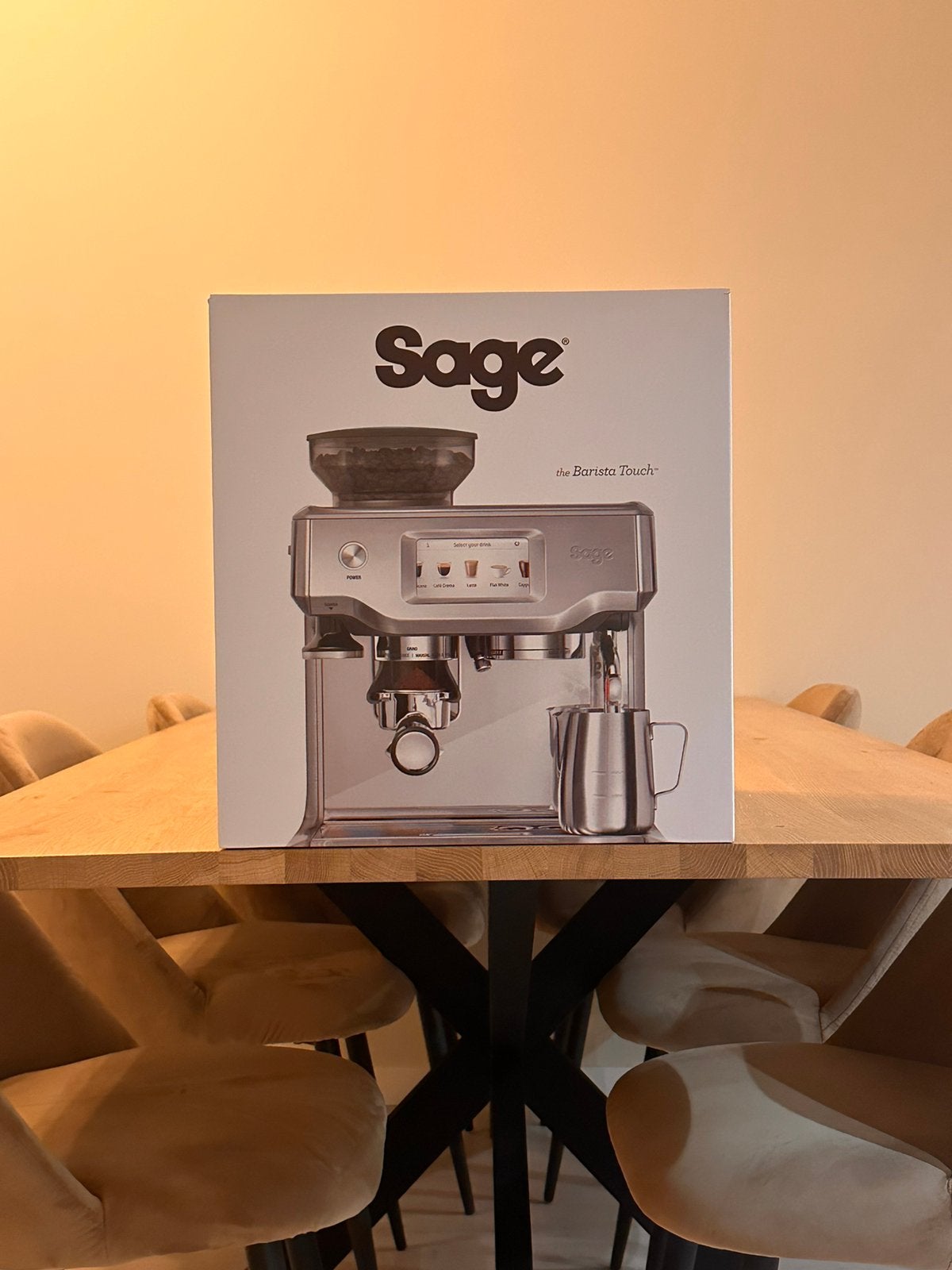 Nieuwe Sage Barista Touch – ongeopend in doos, Ophalen, Espresso apparaat, Nieuw, 2 tot 4 kopjes