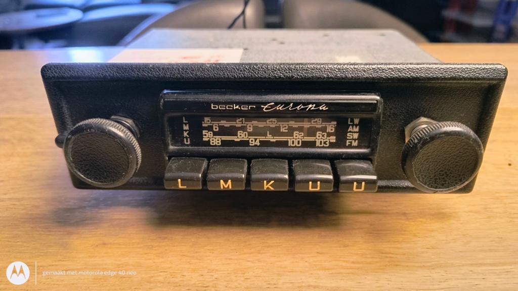 Becker Europa UMKL autoradio - 100% in orde, Ophalen of Verzenden