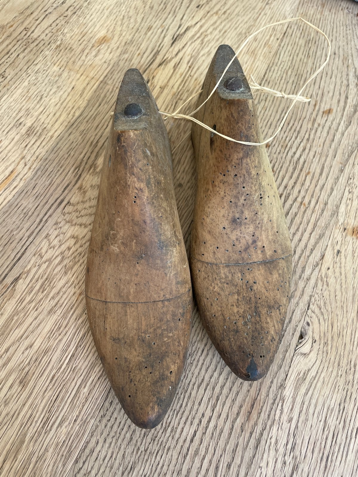 Brocante Houten Schoenmallen - Vintage Decoratie 23 cm, Ophalen of Verzenden