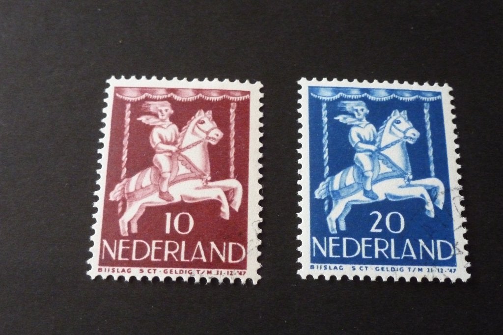 2 x oude kinderzegels 10 en 20 cent 1946 postfris (p 23, Postzegels en Munten, Postzegels | Nederland, Ophalen of Verzenden, Na 1940
