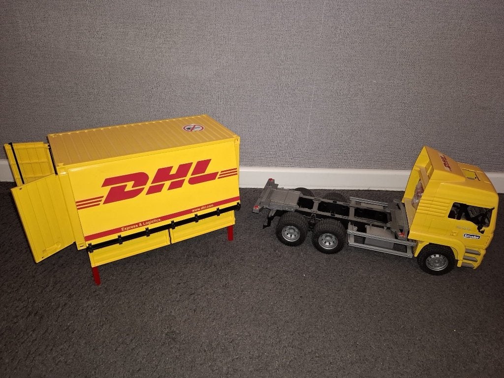 MAN DHL vrachtauto, Ophalen, Gebruikt